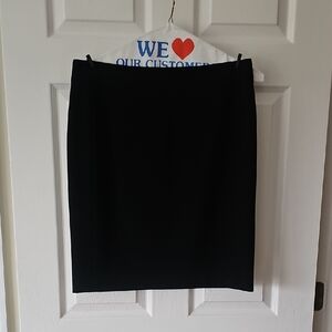 Classic Black Akris Punto Pencil Skirt